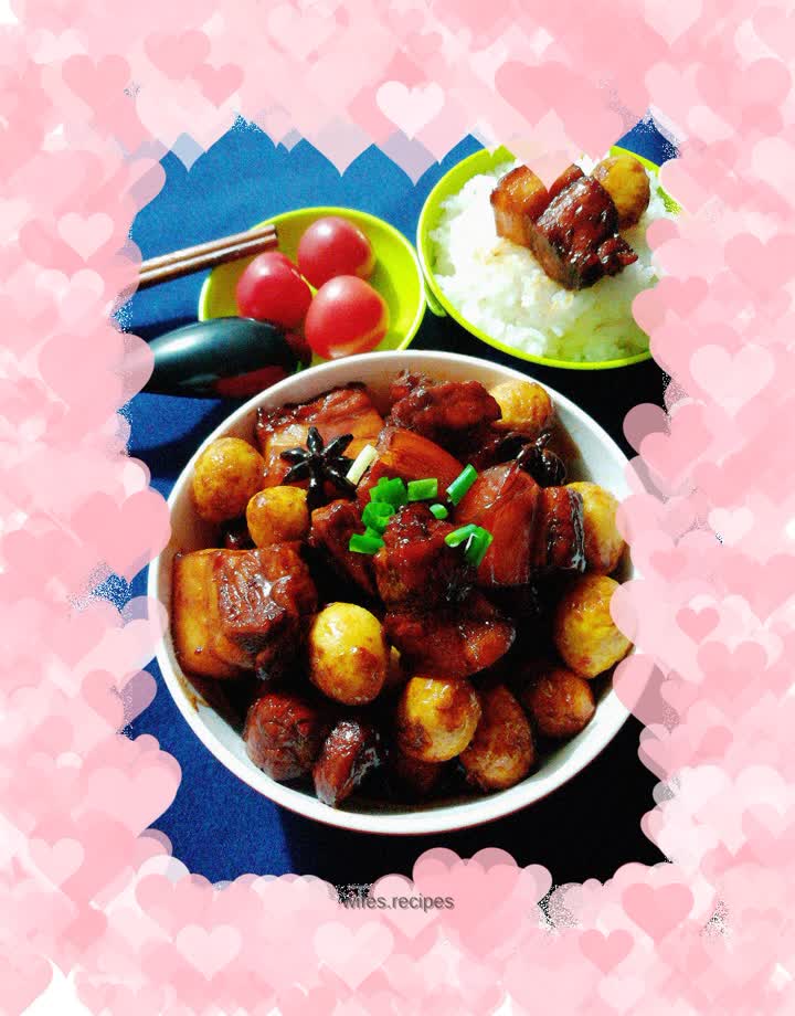 Braised Pork with Quail Eggs