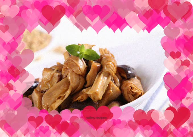 Mushroom and yuba knot