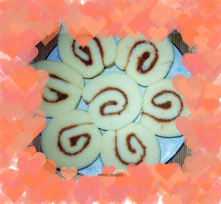 Jam cake roll