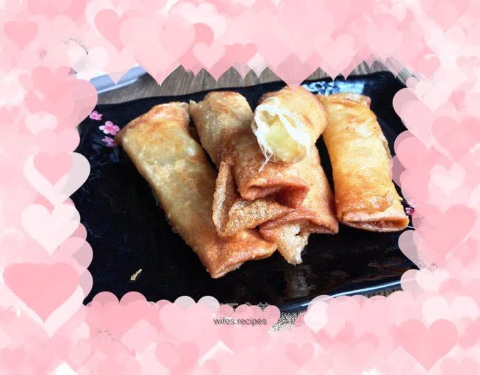 Brushed spring rolls