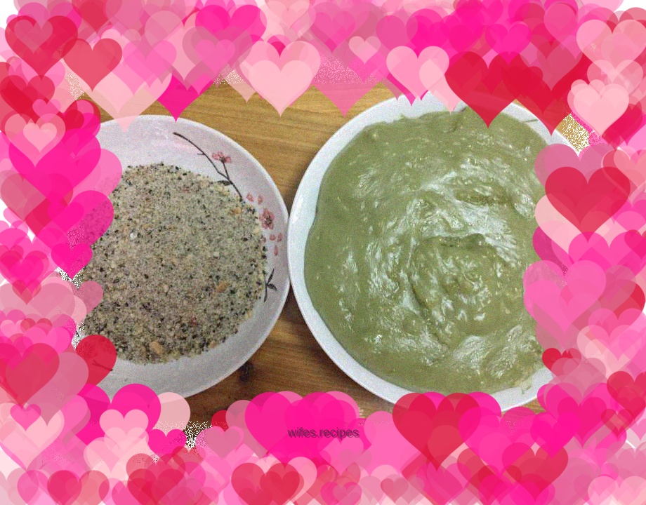 Green juice glutinous rice cake