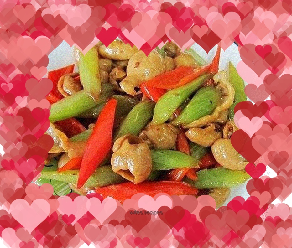 Stir-fried pork sausage