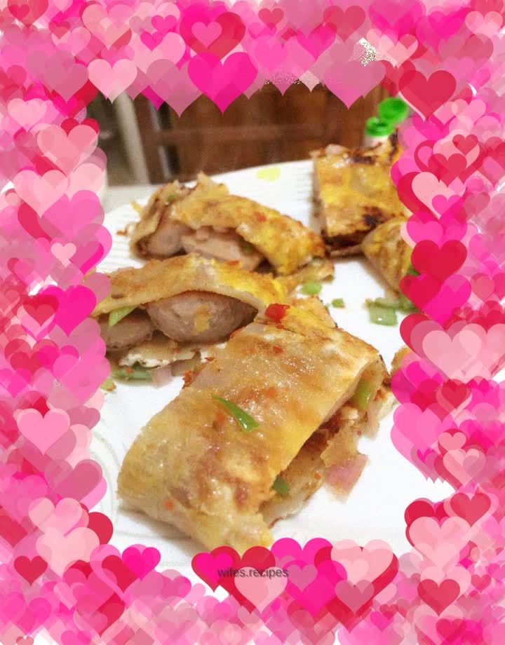 Street food grilled cold noodles