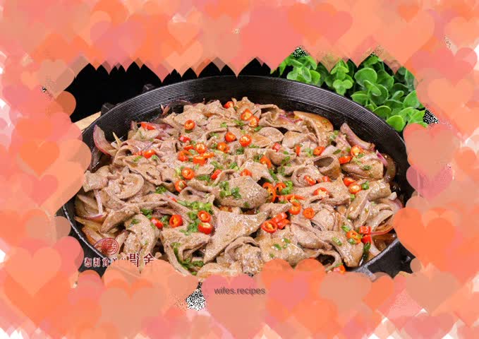 Iron roasted pork liver