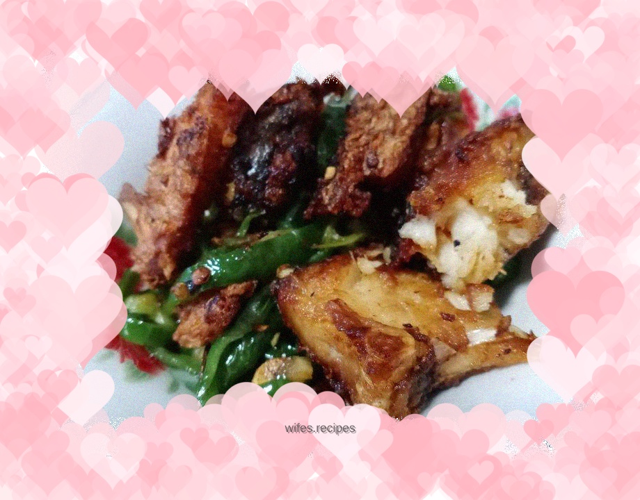 Fried Fish Nuggets with Green Pepper