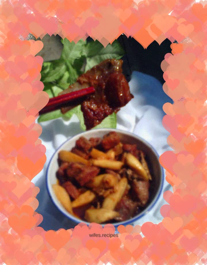 Braised wild rice with pork ribs