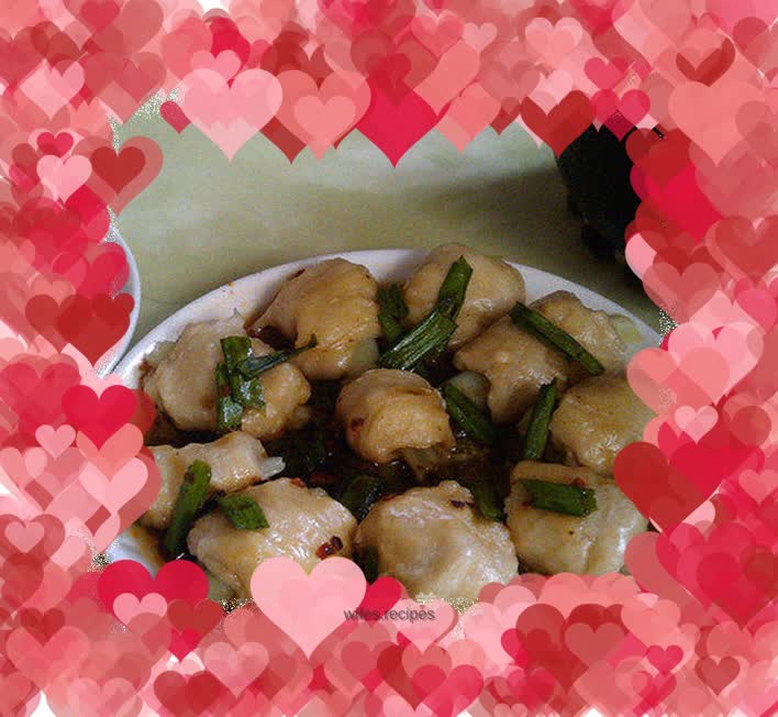 Vegetarian and meat dishes - "pork ribs" made with flour