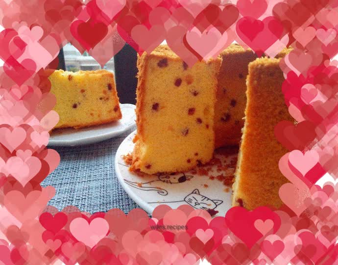 Cranberry Chiffon Cake