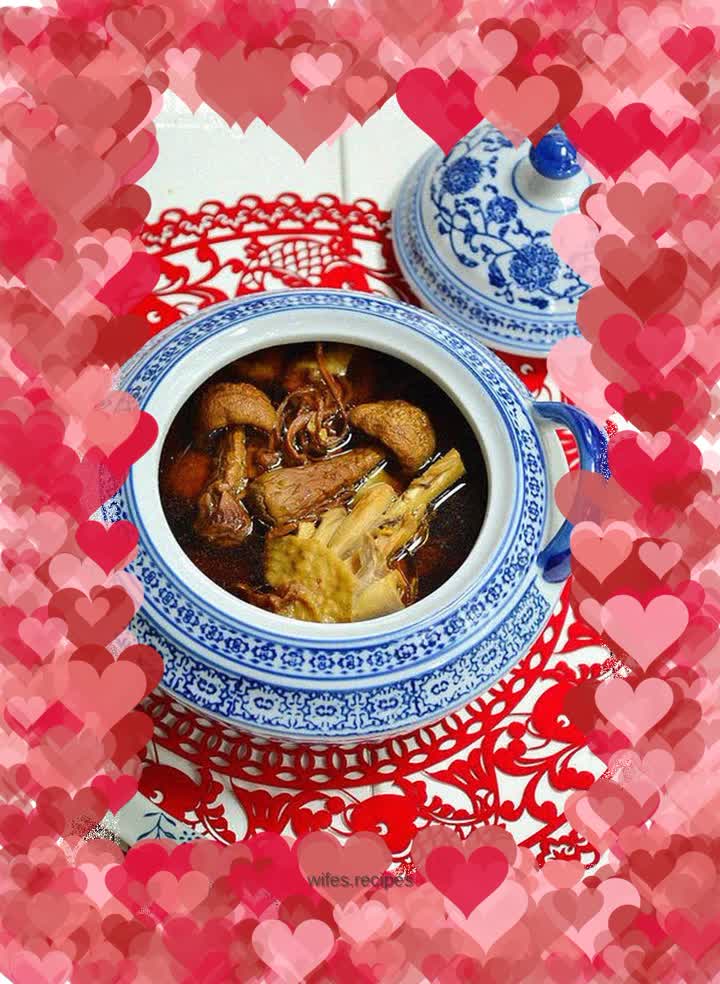 [Cordyceps flower Agaricus blazei stewed chicken soup] Mellow chicken soup that hopes for good health in the coming year