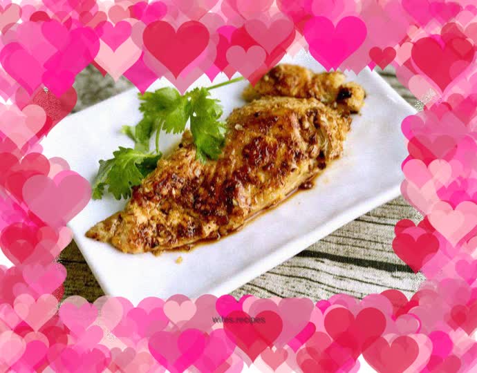 Fried Chicken Steak with Pesto