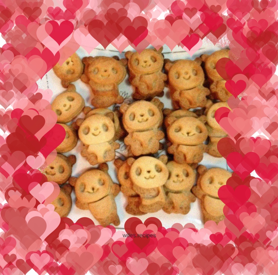Cute panda cookies