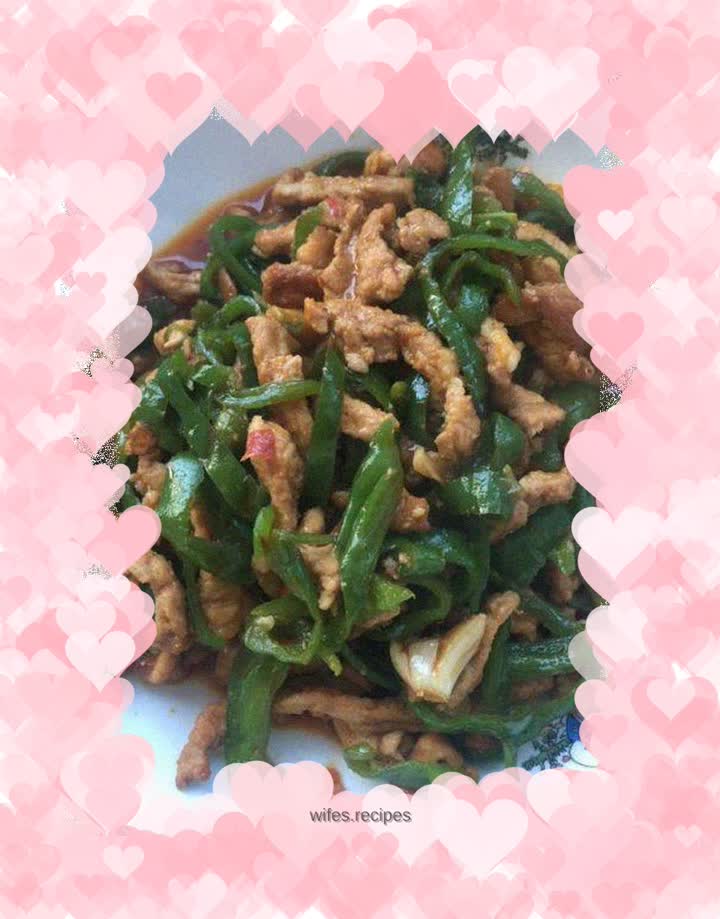 How to make shredded pork with green pepper