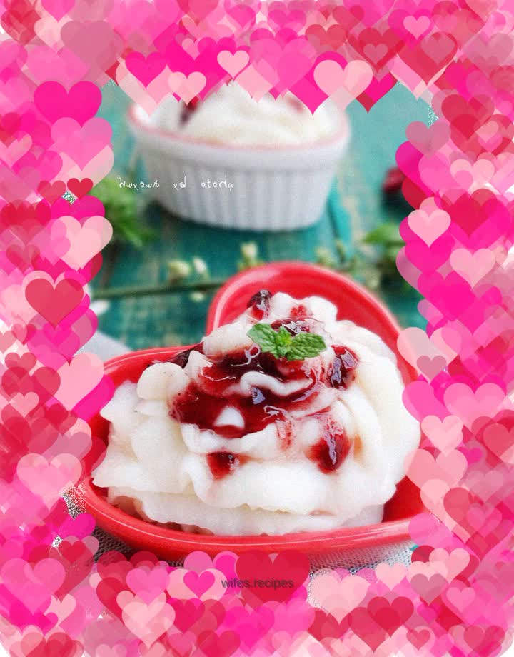 Eat yams in a different way - blueberry yam puree