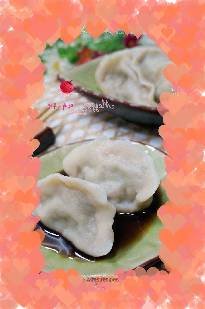 Chinese cabbage and pork dumplings