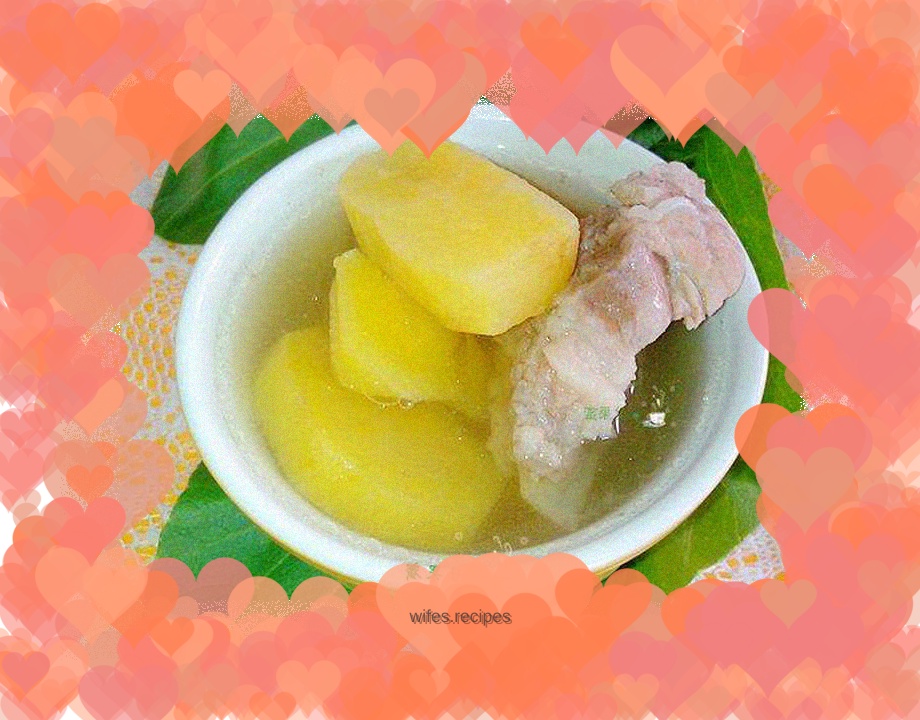 Sweet potato ribs soup