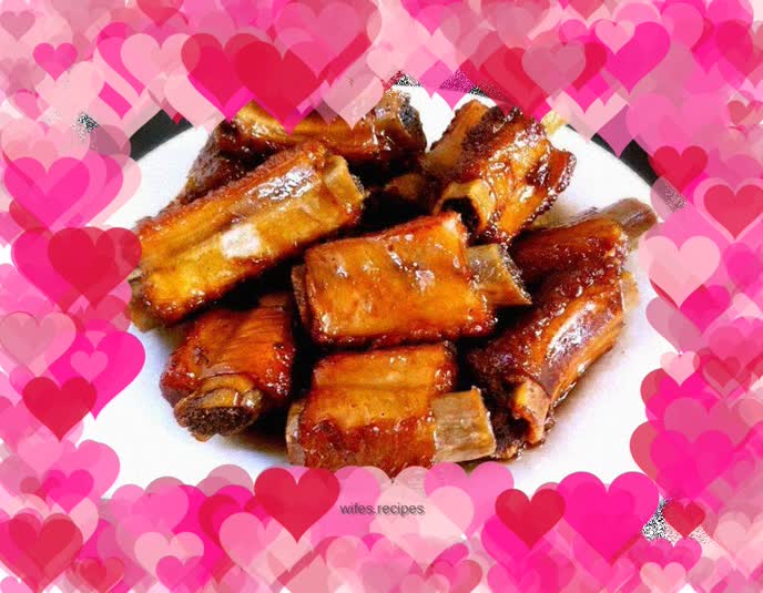 Sweet and Sour Pork Ribs~One portion of pork ribs completes one dish and one soup
