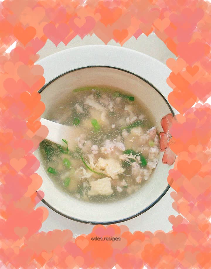 Pipi Shrimp and Egg Soup