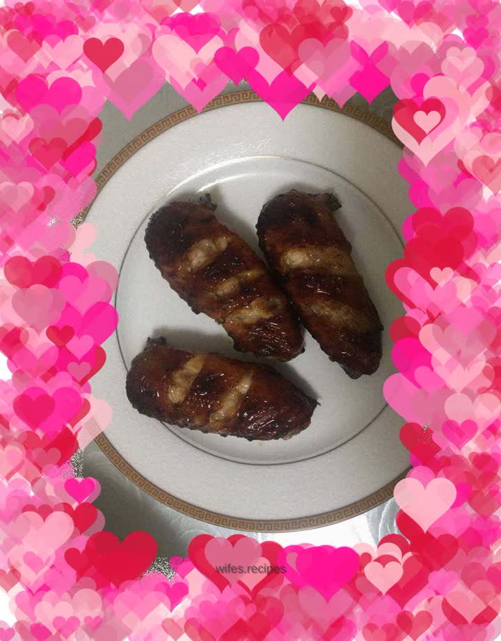 Bright grilled wings