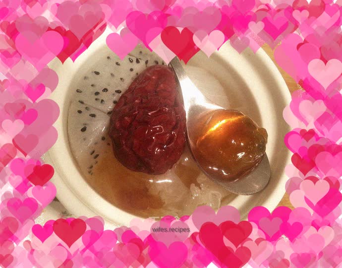 Peach Gum Tremella Pitaya (stewed in water)