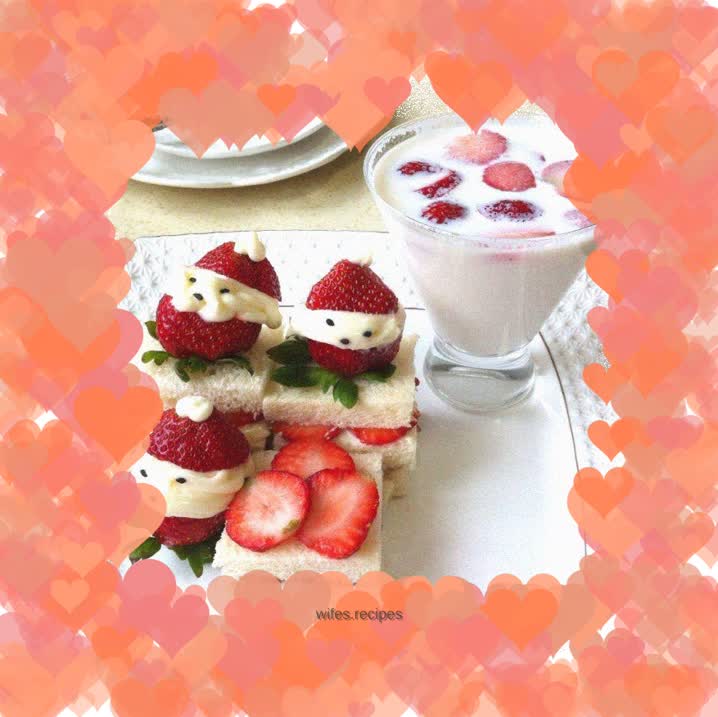 Strawberry Christmas Sandwich