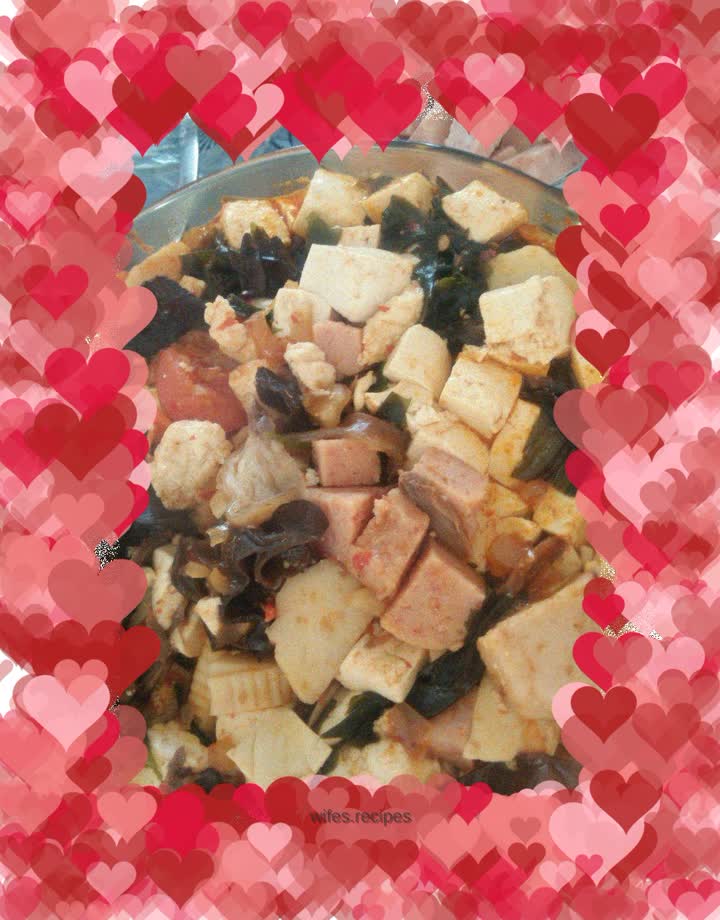 Spicy Cabbage and Tofu Hotpot