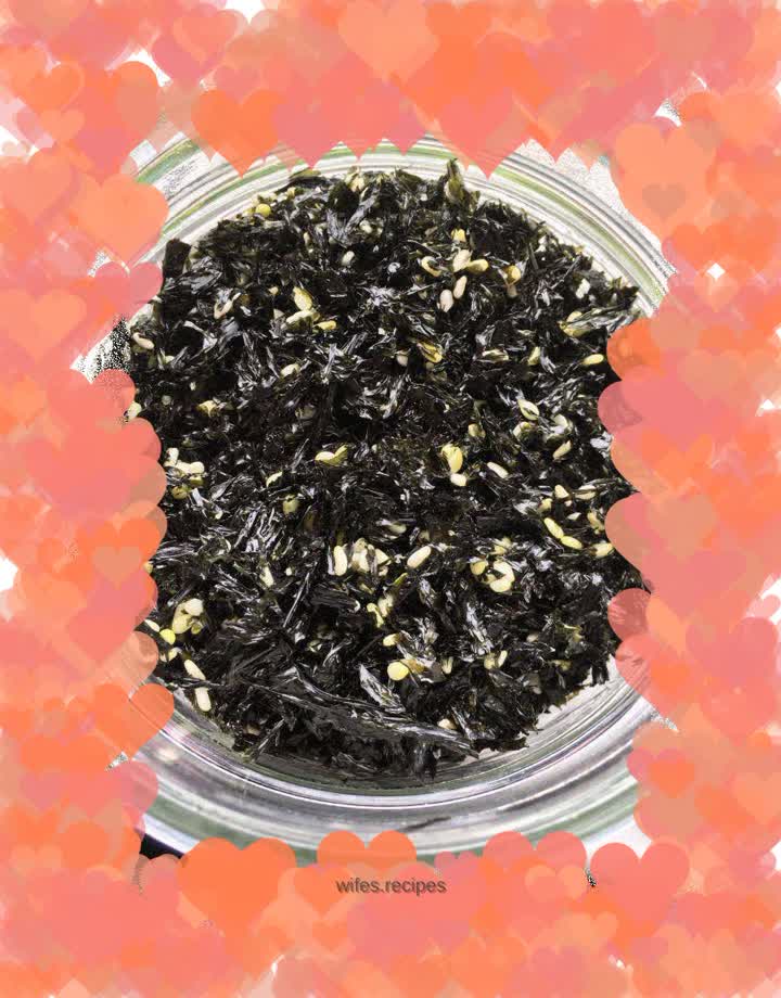 Bibimbap with sesame and seaweed