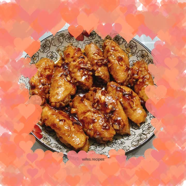 Braised chicken wings in oyster sauce