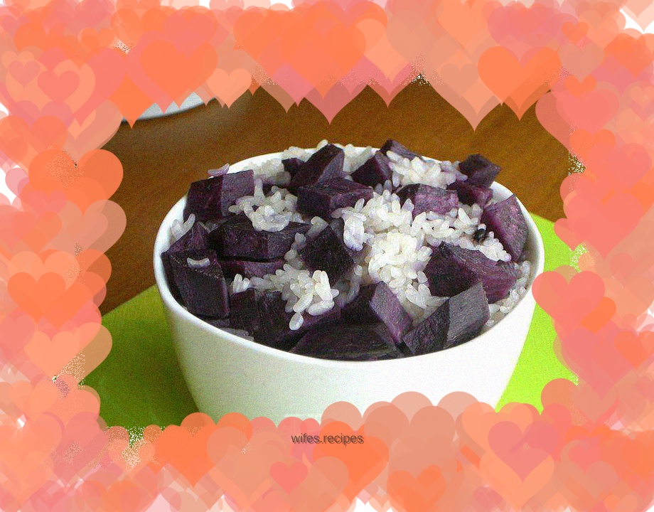 Purple sweet potato rice