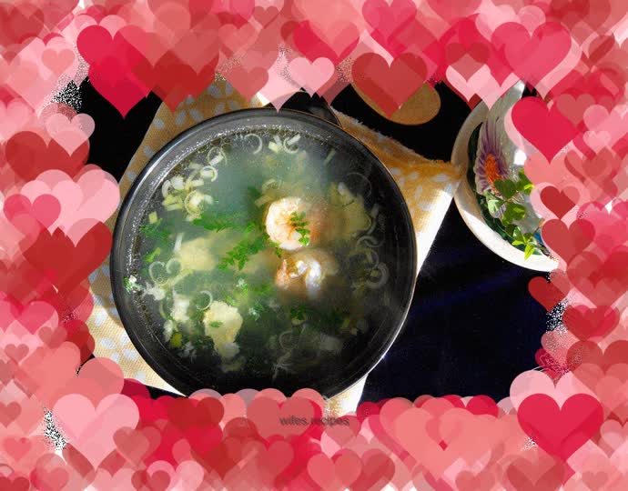 Shepherd's Purse, Shrimp and Egg Drop Soup