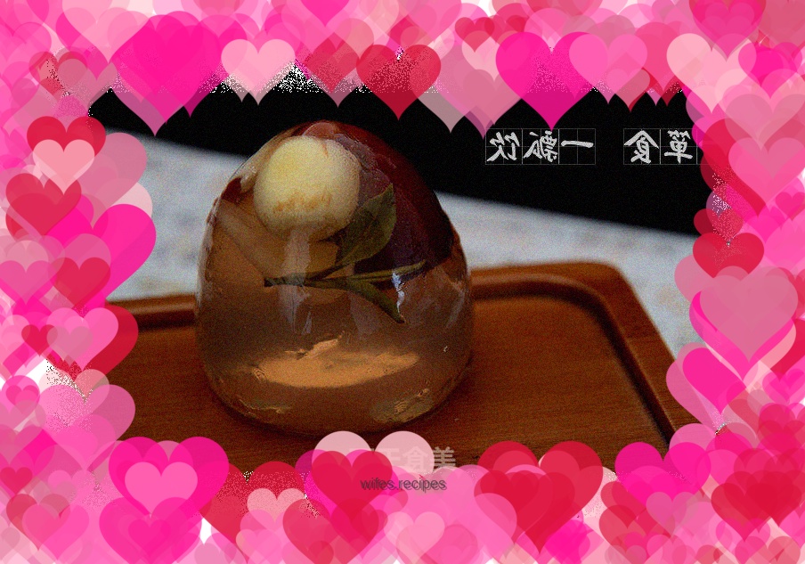 Red dates and lotus seeds tea jelly