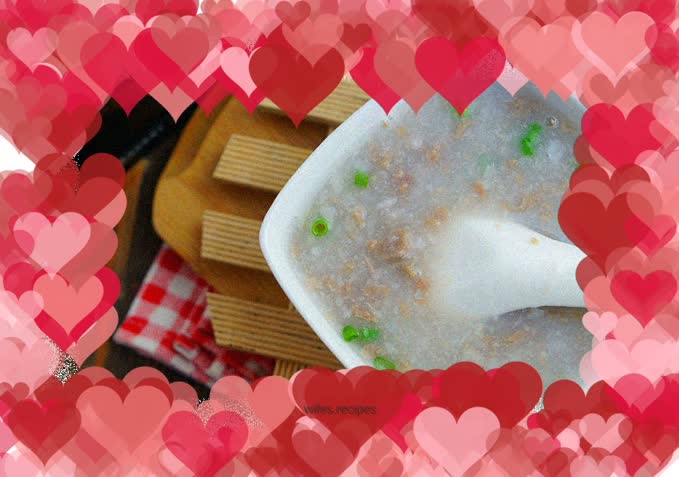 Beef and lotus root porridge