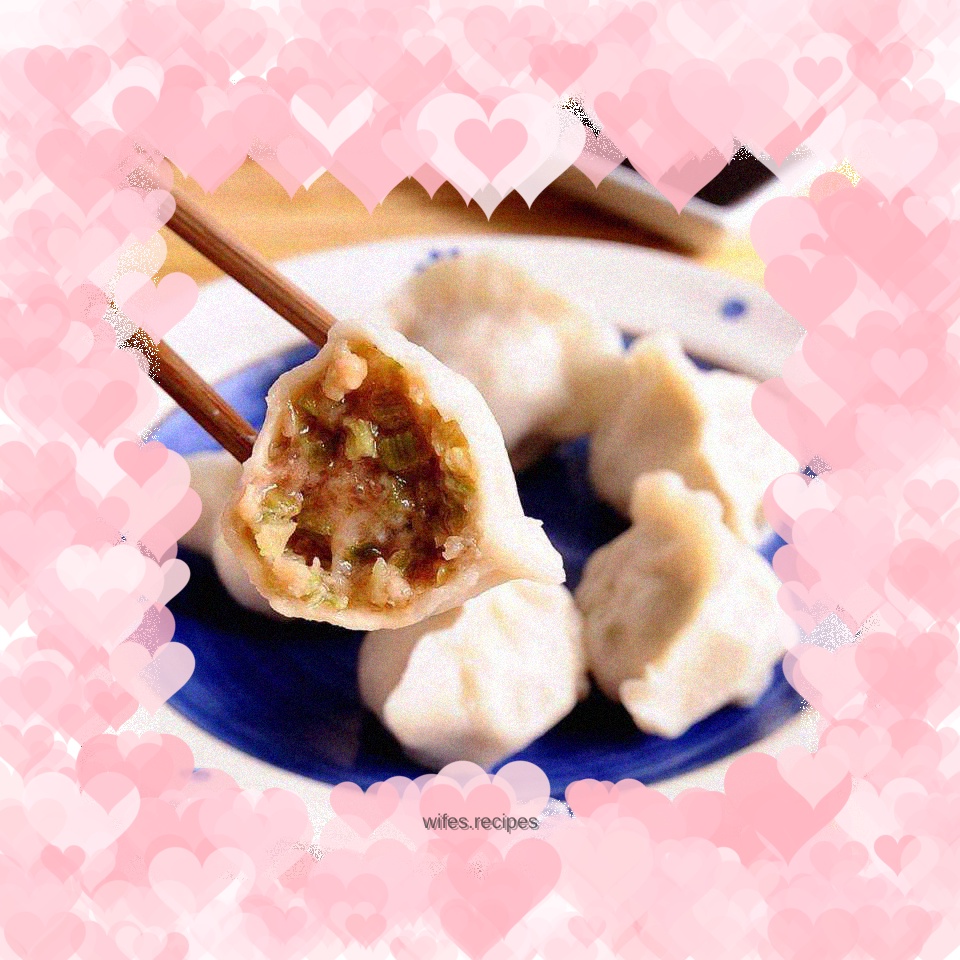 Pork and green onion dumplings