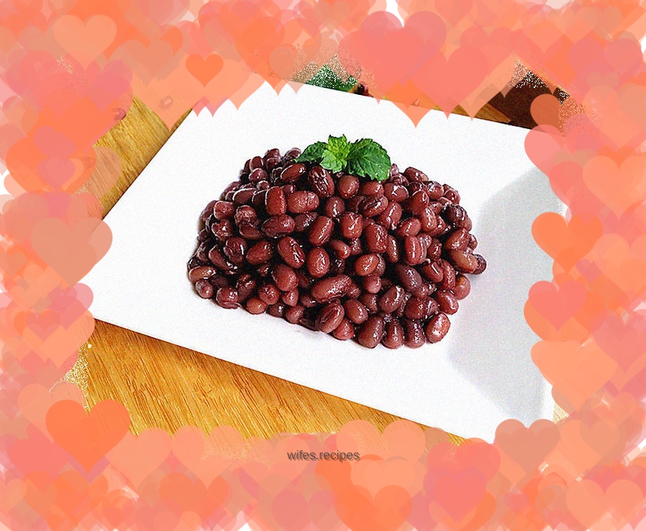 Homemade honey red beans