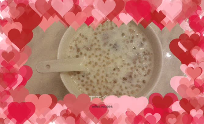 Taro milk sago