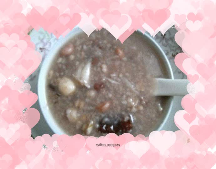Red bean and whole grain health porridge