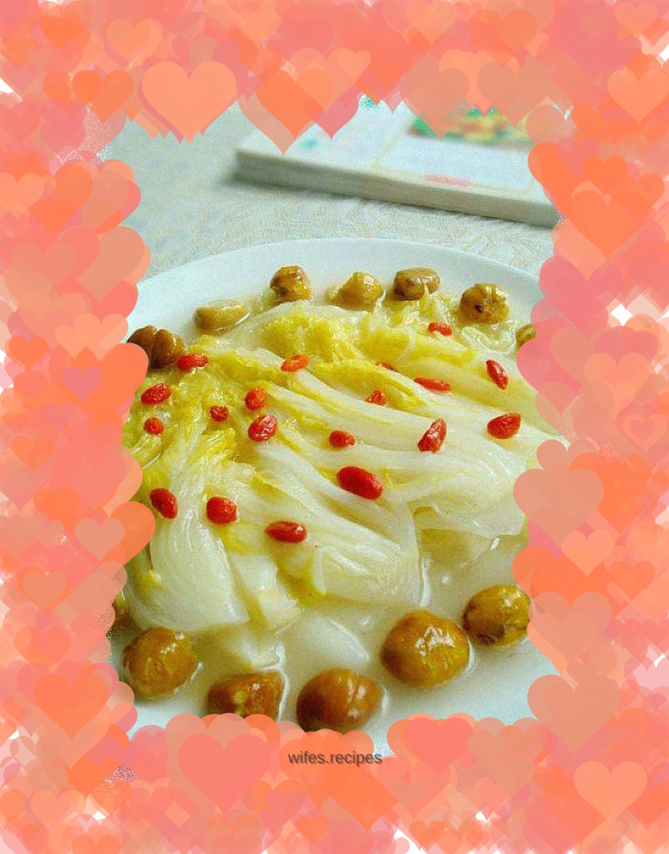 Braised Baby Cabbage with Chestnuts