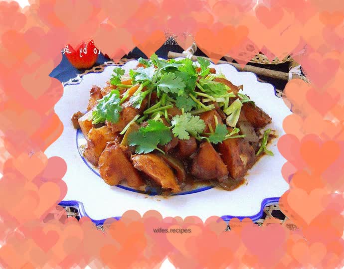 Sauced potatoes