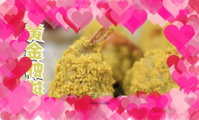 Delicious golden shrimp balls, your mouth watered when making them