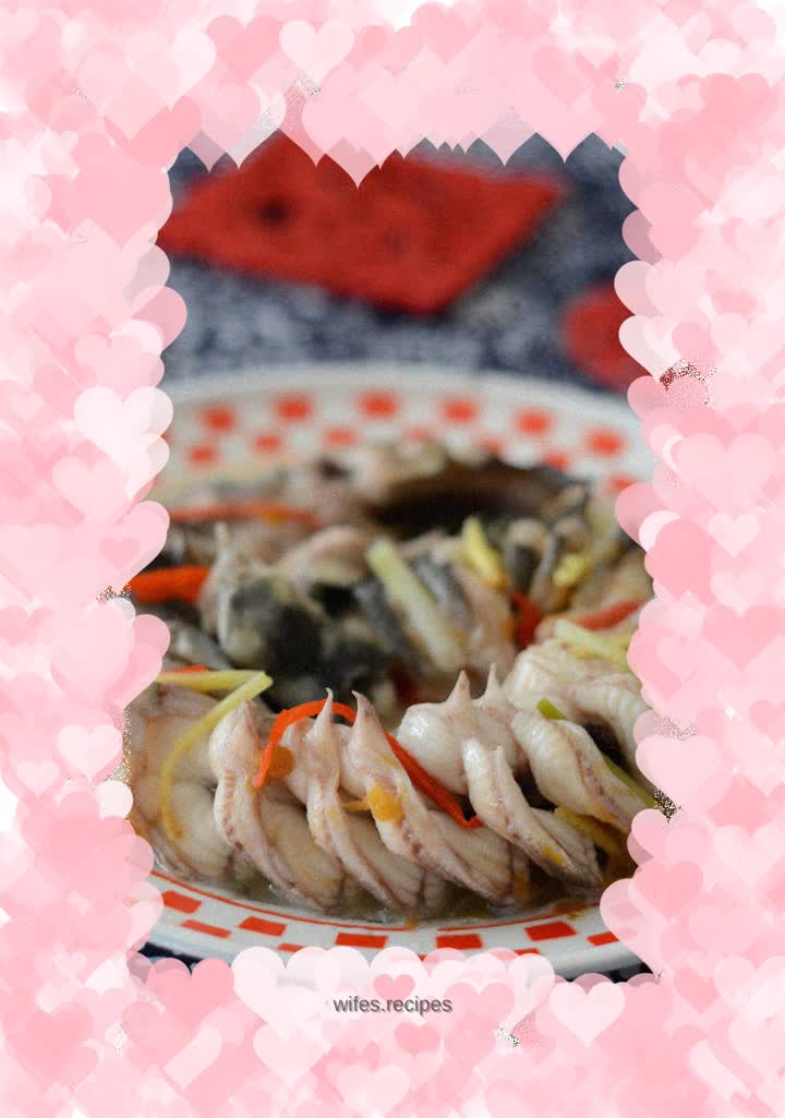【Steamed eel with plum juice】