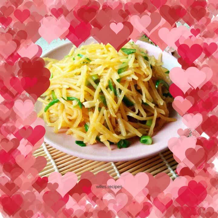 Homemade potato shreds