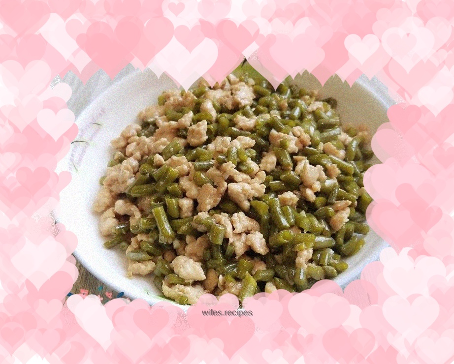 Minced Pork and Pickled Beans