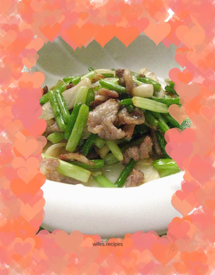 Fried pork with garlic