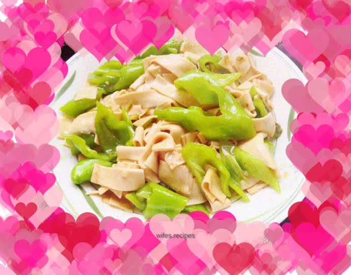 Dried tofu with hot pepper