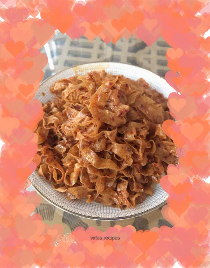 Homemade spicy strips