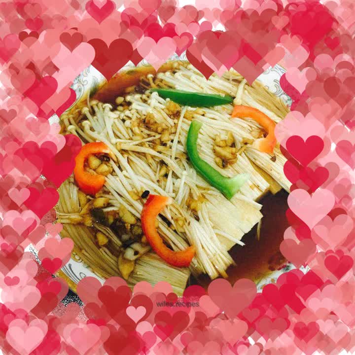 Microwave Enoki Mushrooms