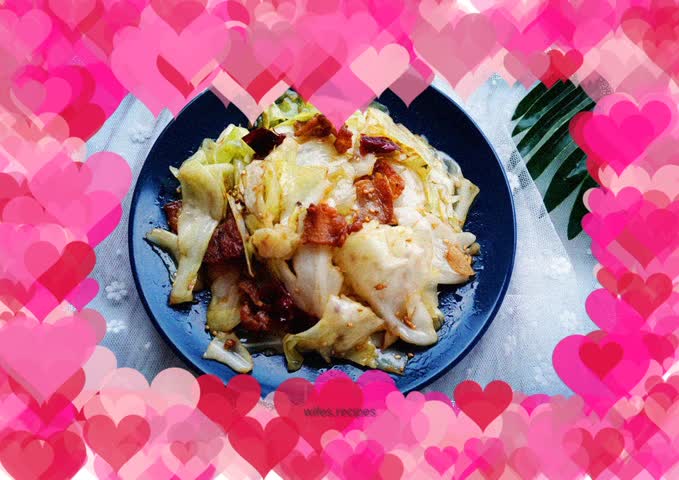 Hand-shredded cabbage