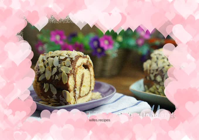 Almond Chocolate Cake Roll