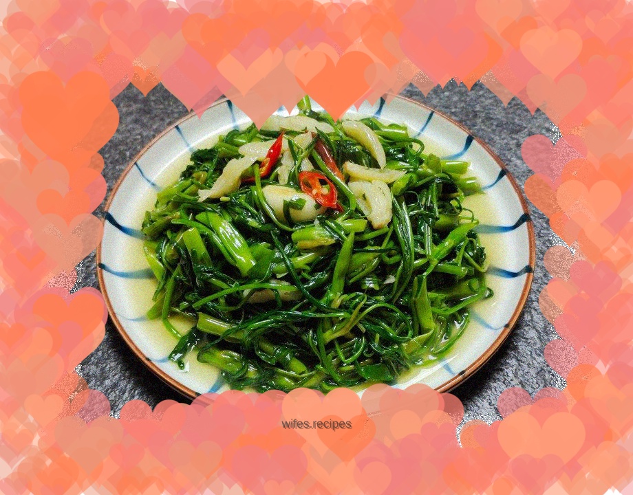 Garlic water spinach