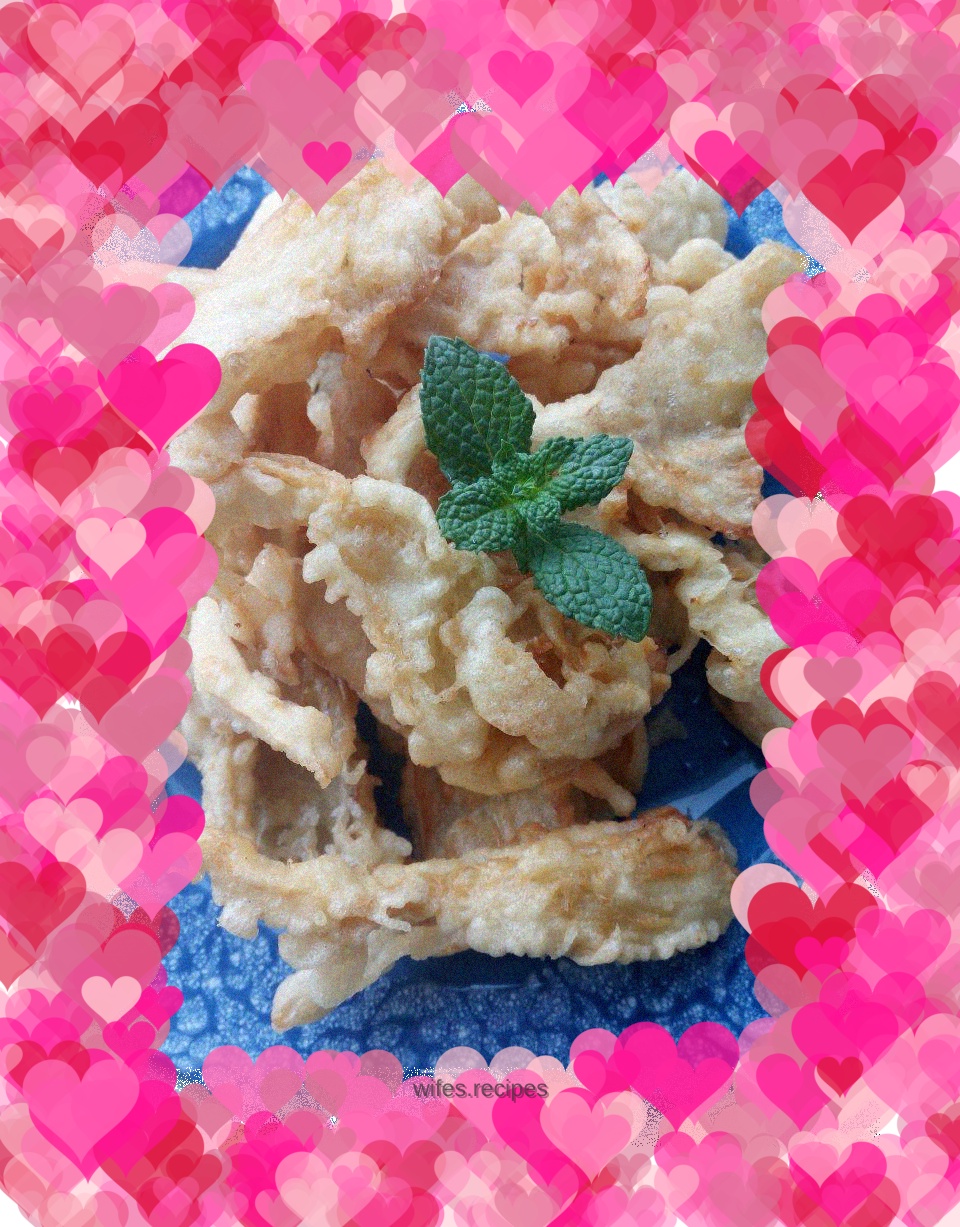 Soft fried oyster mushrooms