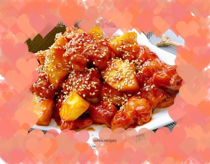 Apple Sweet and Sour Pork